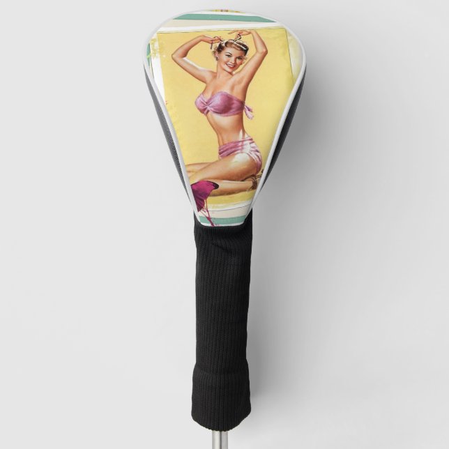 Button oben golf headcover (Vorderseite)