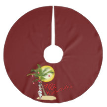 Button-oben Mele Kalikimaka Weihnachtsbaum-Rock