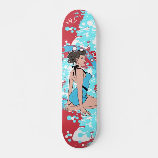 Button-Oben Skateboard (Vorne)