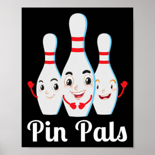 Button Pals Bowling Shirt Bowl Shirt Bowling Leagu Poster