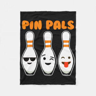 Button Pals Niedlich Funny Bowling Fleecedecke