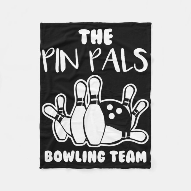 Button Pals Team Bowling Fleecedecke (Vorderseite)