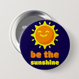 Button Pin Sei Der Sonnenschein Navy Blau Sonnenab