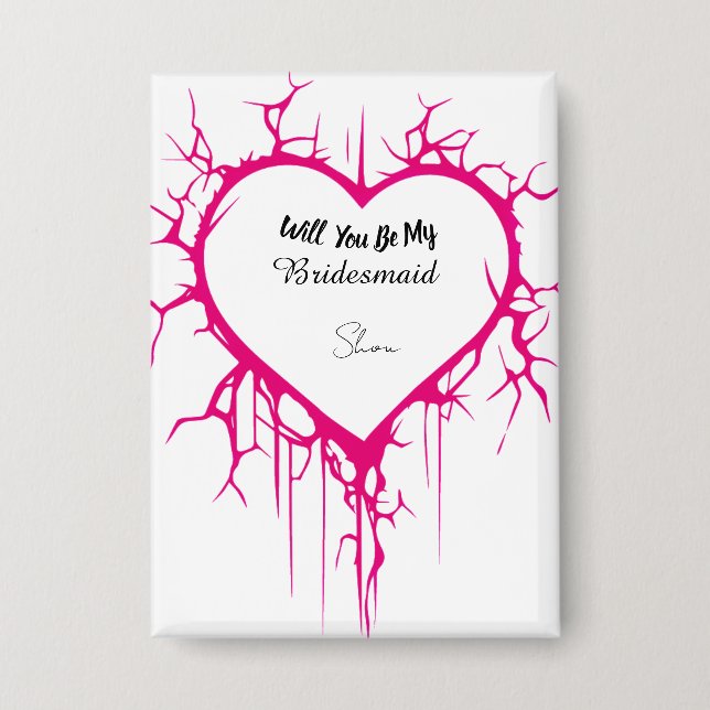 Button Pink Heart (Vorderseite)