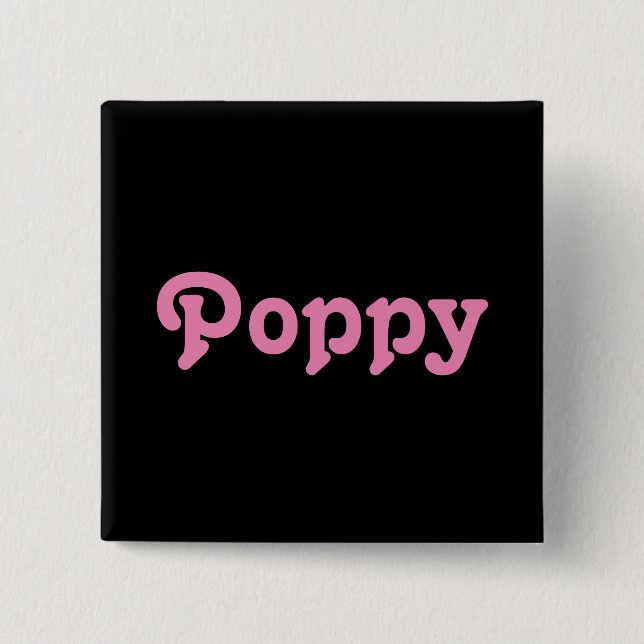 Button Poppy (Vorderseite)