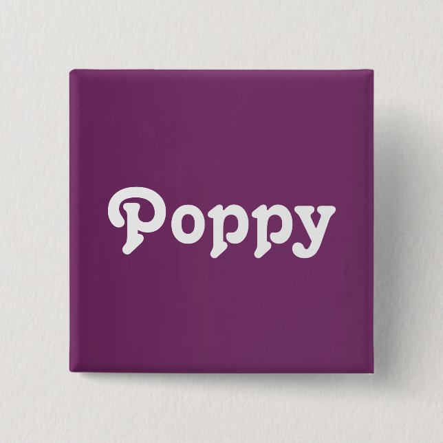 Button Poppy (Vorderseite)