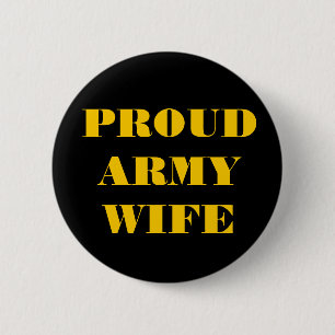 Button Proud Army-Ehefrau