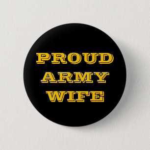 Button Proud Army-Ehefrau