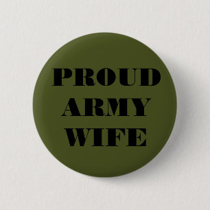 Button Proud Army-Ehefrau