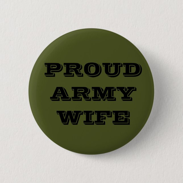 Button Proud Army-Ehefrau (Vorderseite)