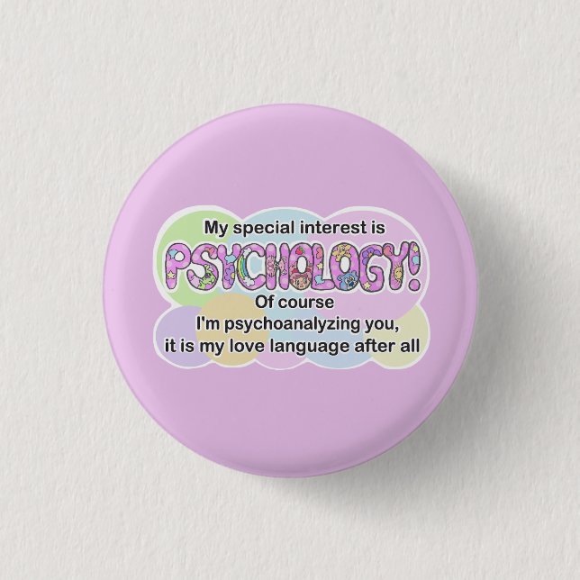 Button, Psychologie Liebessprache (ADHS, Autistisc Button (Vorderseite)