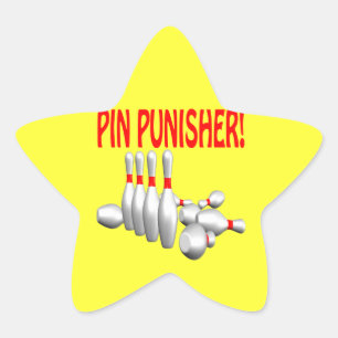 Button Punisher Stern-Aufkleber