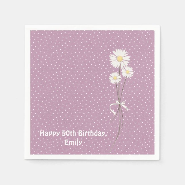 Button-Punktdesign mit stumpfem Bouquet Serviette (Vorderseite)