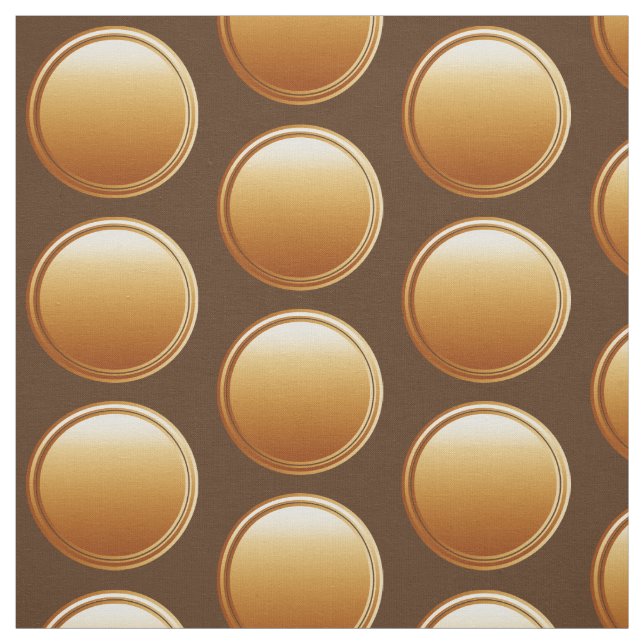 Button Punkte - Farbverlauf braun + Backg. Idee Stoff (Muster)
