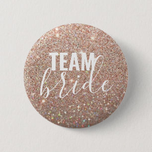 Button - Rose Gold Glitzer Fab Teambrille