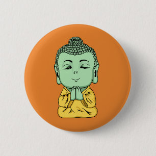 Button-Rückseiten-Knopf Buddhas Namaste Button