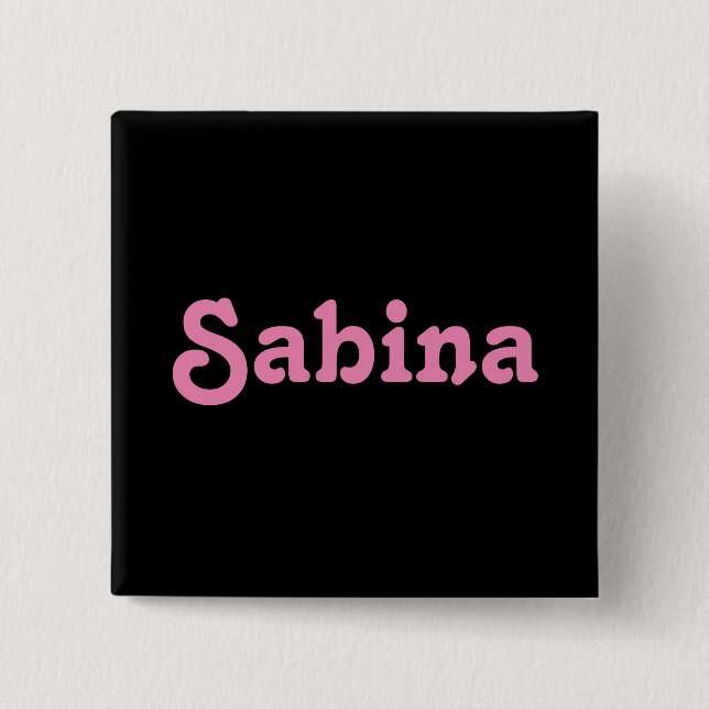 Button Sabina (Vorderseite)