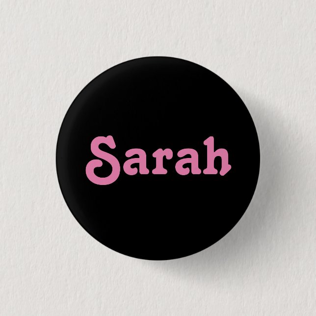 Button Sarah (Vorderseite)