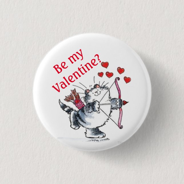 Button - Sei mein Valentine? (Vorderseite)