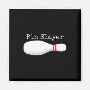 Button Slayer Bowling Funny Graphics Strikes Truke Magnet