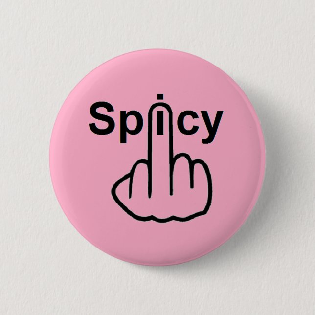Button Spicy Gedreht (Vorderseite)