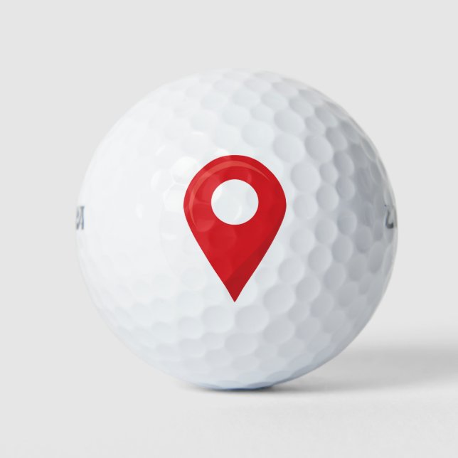 BUTTON "Standort" Golfball (Vorderseite)