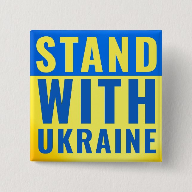 Button 'Steht mit der Ukraine' (Vorderseite)