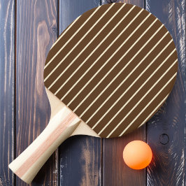 Button-Striping Deep Forest Brown Farbe Tischtennis Schläger