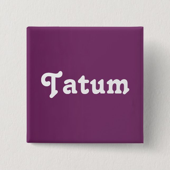 Button Tatum (Vorderseite)