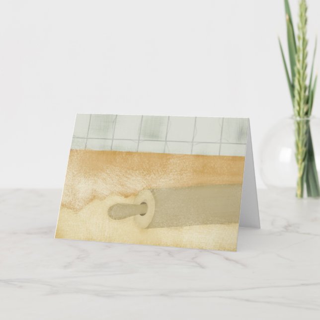 Button-Teig Mehl Küche Backenkarte Dankeskarte (Vorderseite)