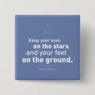 Button Theodore Roosevelt Zitat CUSTOM FARBE