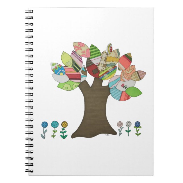 Button-Tree-Notebook Notizblock (Vorderseite)