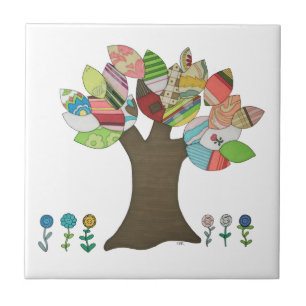 Button Tree Tile Fliese