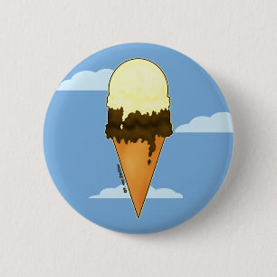 Button und Buttons für niedliches Eiskrem