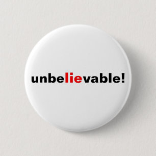 Button Unglaublich Zitat Red Black