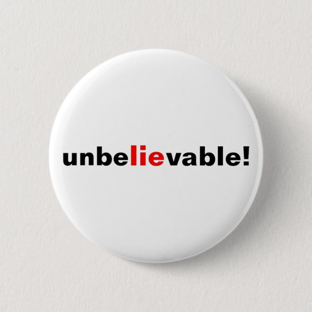 Button Unglaublich Zitat Red Black (Vorderseite)
