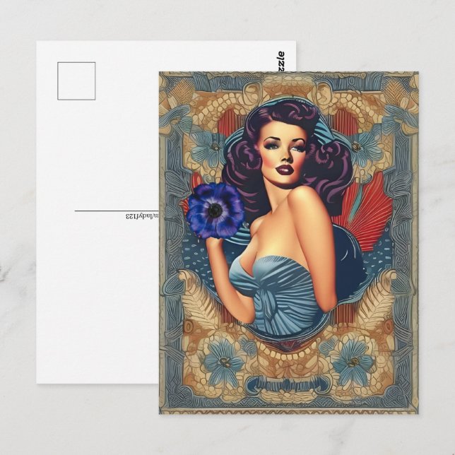 Button Up Art, Postkarte für Postübermittlung (Vorne/Hinten)