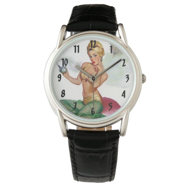 Button Up Babes Armbanduhr (Vorderseite)