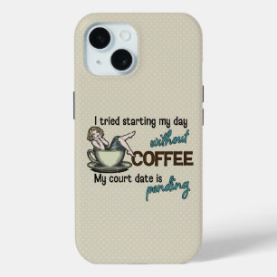 Button-up Girl Coffee Addict Case-Mate iPhone Hülle