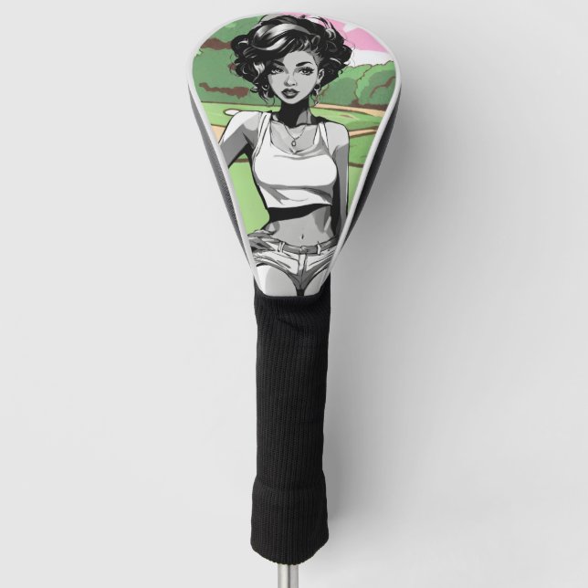 Button Up Girl Golf Headcover (Vorderseite)