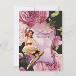 Button Up Girl Hausfrau Retro Sailor Brautparty Einladung