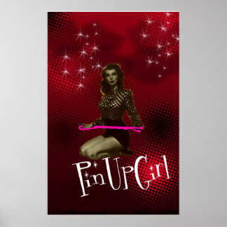 Button Up Girl Poster