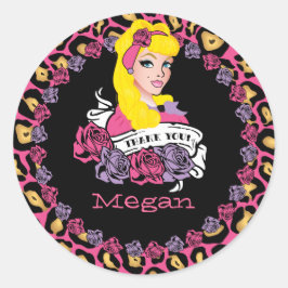 Button-up Girl, Rock-a-Billy, Danke Stickers