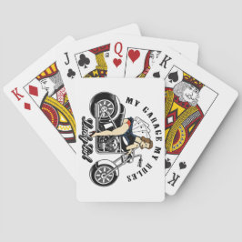 Button Up Girl Spielkarten