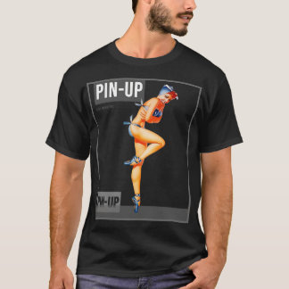 Button up Girl Vintag Pinup Magazine 7 T-Shirt
