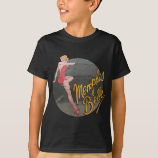 Button up Girl WWII B-17 Flying Festung Memphis Be T-Shirt
