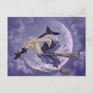 Button-Up-Hexen - verzaubert Postkarte