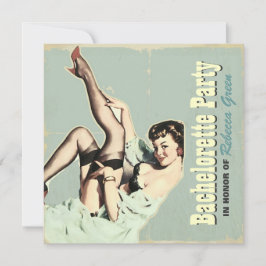 Button-up Junggeselinnen-Abschied Dessous Dusche Einladung
