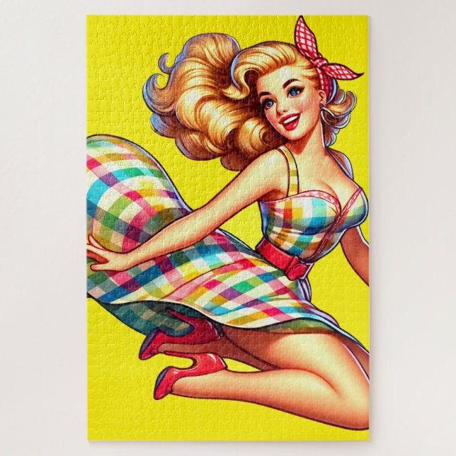 Button Up Lady Puzzle (Vertikal)