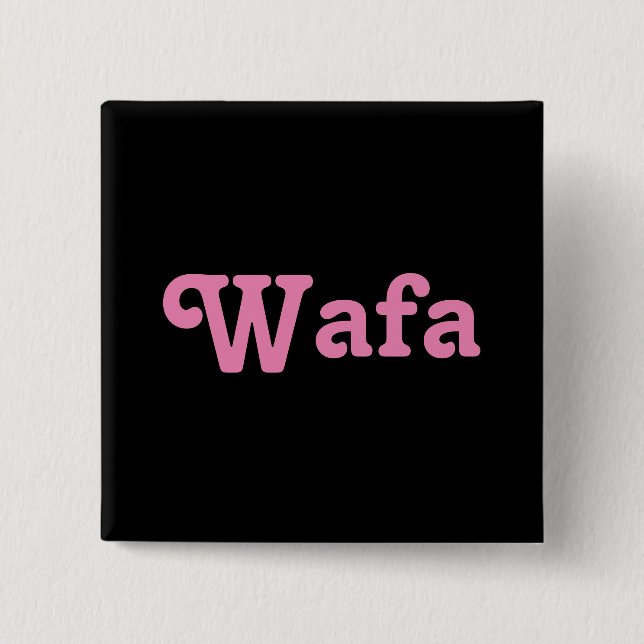 Button Wafa (Vorderseite)